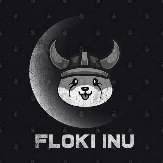 Vintage Floki Inu Coin To The Moon Floki Army Crypto Token Cryptocurrency Blockchain Wallet Birthday Gift For Men Women Kids by Thingking About